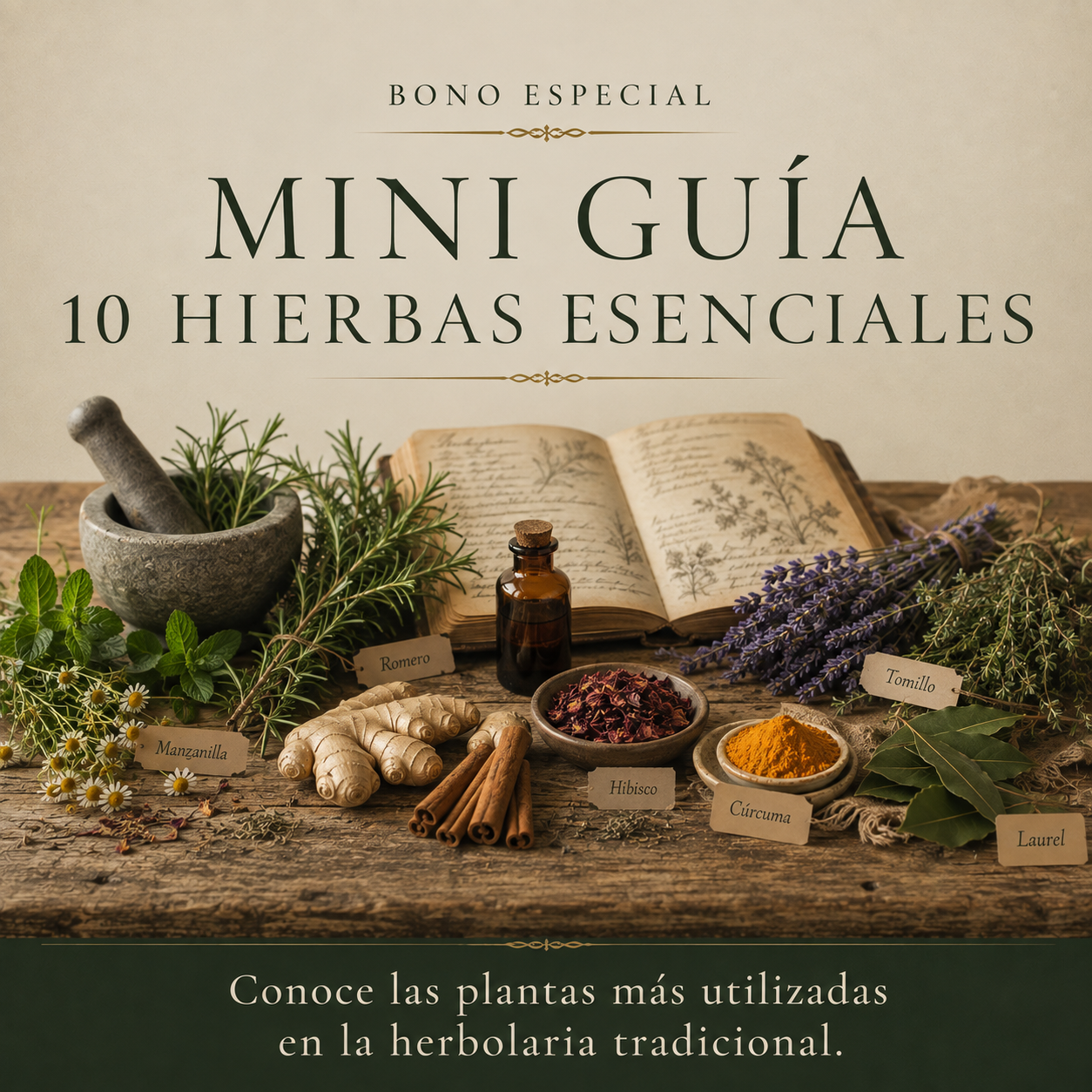 MINI GUÍA DE 10 HIERBAS ESENCIALES