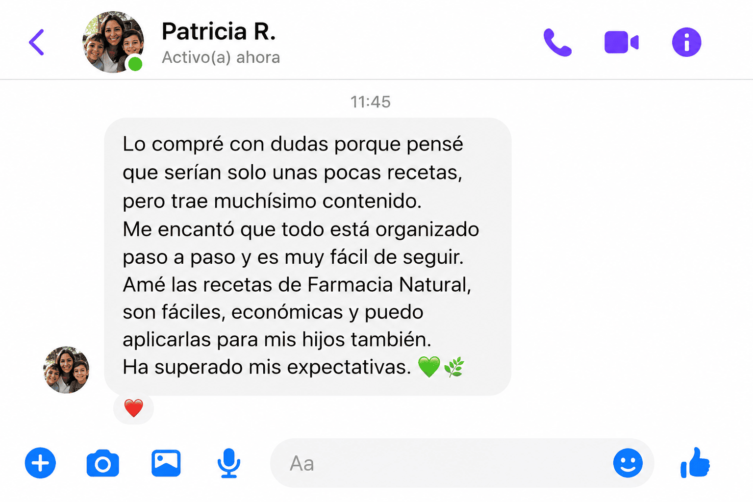 Testimonio de Patricia